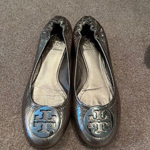 Tory Burch Metallic Flats